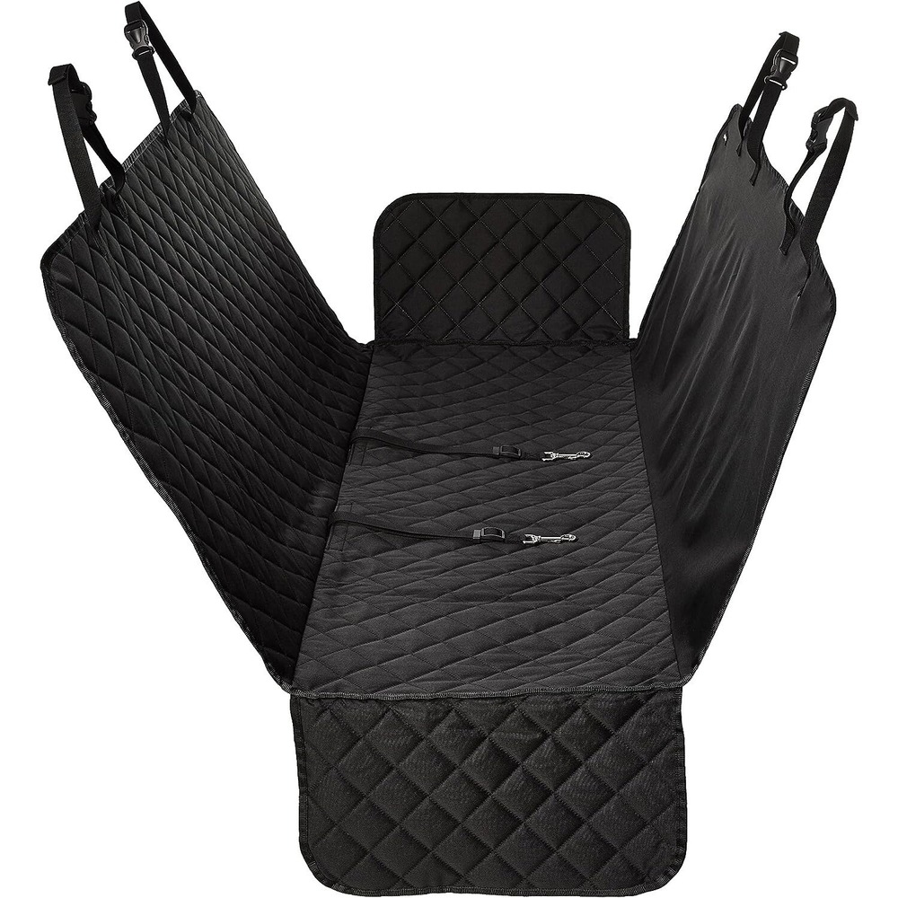 Waterproof Dog Car Seat Cover Hammock 58"x54" SUV Truck Back Seat Pet Belt